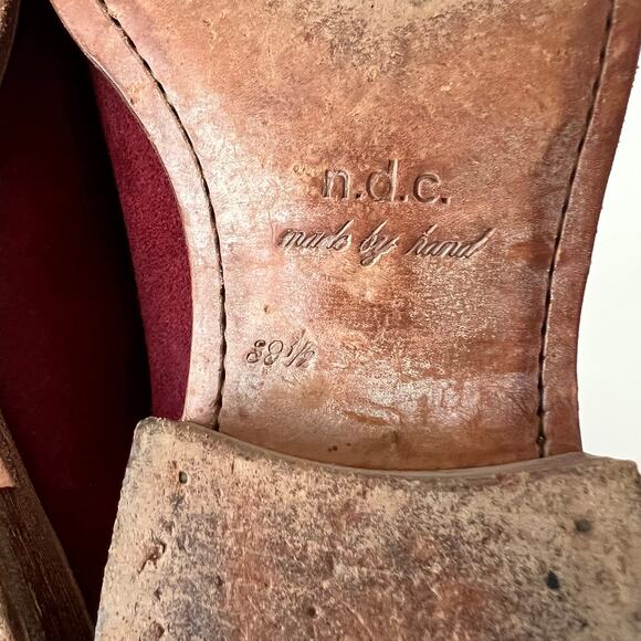 N.D.C Handmade Sunday Hudson Leather Laced Up Derby Shoes Women Size 39.5 - Picture 12 of 12